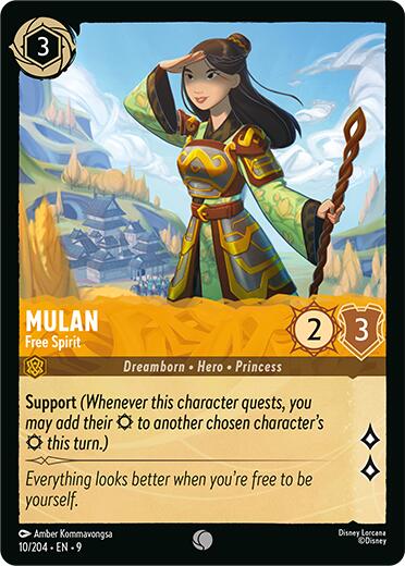 Mulan - Free Spirit (10/204) [Fabled] | Black Swamp Games