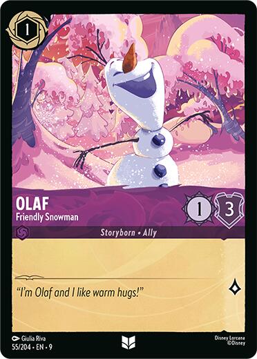 Olaf - Friendly Snowman (55/204) [Fabled] | Black Swamp Games