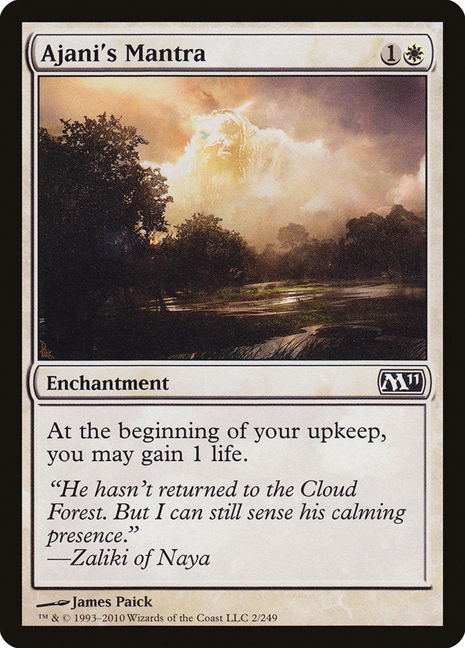 Ajani's Mantra [Magic 2011] | Black Swamp Games