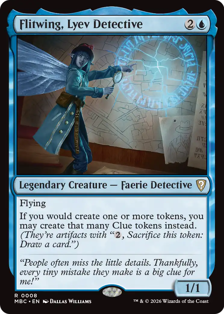 Flitwing, Lyev Detective [Mystery Booster: Commander Edition] | Black Swamp Games