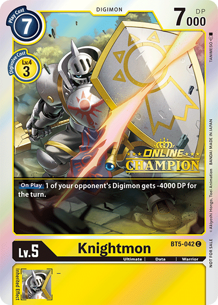 Knightmon [BT5-042] (Online Champion) [Battle of Omni Promos] | Black Swamp Games