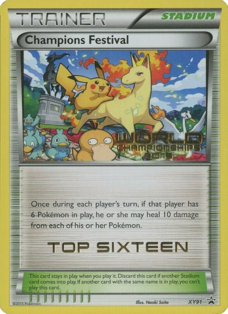 Champions Festival (XY91) (2015 Top Sixteen) [XY: Black Star Promos] | Black Swamp Games