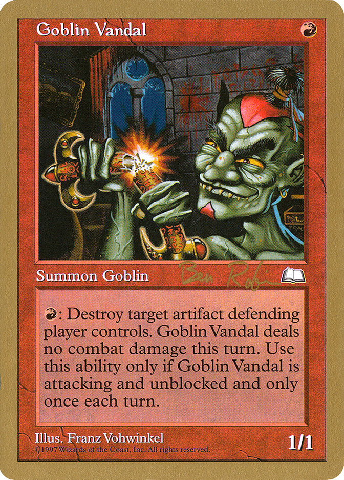 Goblin Vandal (Ben Rubin) [World Championship Decks 1998] | Black Swamp Games