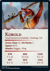 Kobold Art Card [Dungeons & Dragons: Adventures in the Forgotten Realms Art Series] | Black Swamp Games
