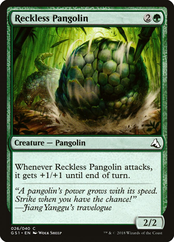 Reckless Pangolin [Global Series Jiang Yanggu & Mu Yanling] | Black Swamp Games