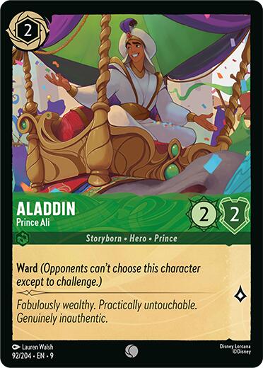Aladdin - Prince Ali (92/204) [Fabled] | Black Swamp Games