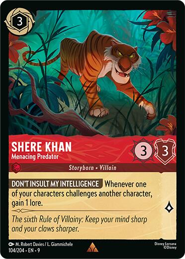Shere Khan - Menacing Predator (104/204) [Fabled] | Black Swamp Games