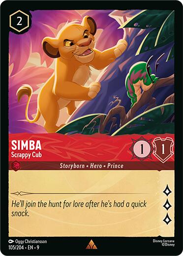 Simba - Scrappy Cub (105/204) [Fabled] | Black Swamp Games