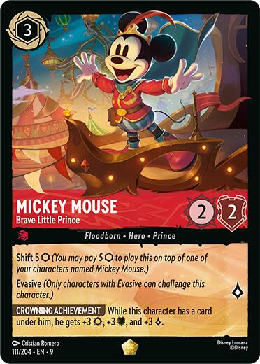 Mickey Mouse - Brave Little Prince (111/204) [Fabled] | Black Swamp Games