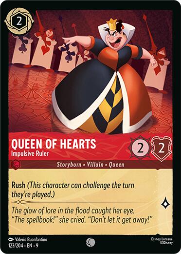 Queen of Hearts - Impulsive Ruler (123/204) [Fabled] | Black Swamp Games