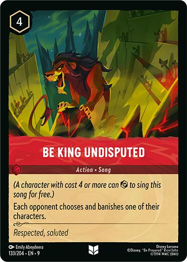 Be King Undisputed (133/204) [Fabled] | Black Swamp Games