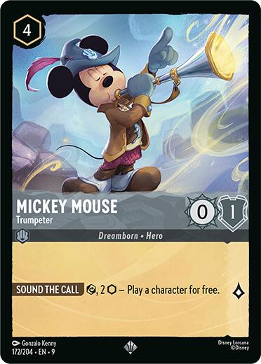 Mickey Mouse - Trumpeter (172/204) [Fabled] | Black Swamp Games