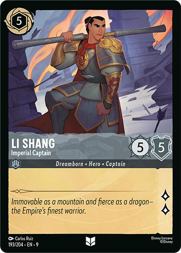 Li Shang - Imperial Captain (193/204) [Fabled] | Black Swamp Games