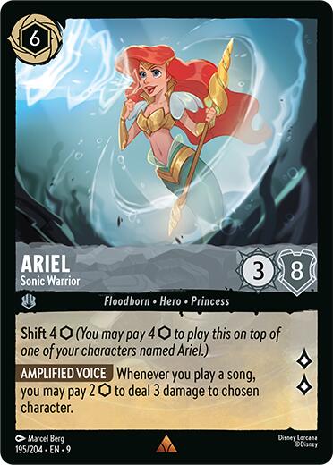 Ariel - Sonic Warrior (195/204) [Fabled] | Black Swamp Games