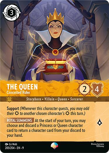 The Queen - Conceited Ruler (Epic) (205/204) [Fabled] | Black Swamp Games