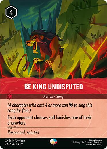 Be King Undisputed (Epic) (216/204) [Fabled] | Black Swamp Games