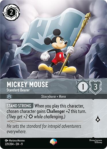 Mickey Mouse - Standard Bearer (Epic) (221/204) [Fabled] | Black Swamp Games