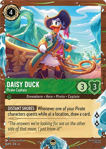 Daisy Duck - Pirate Captain (Disney Cruise Promo) (16/P3) [Promo Cards] | Black Swamp Games