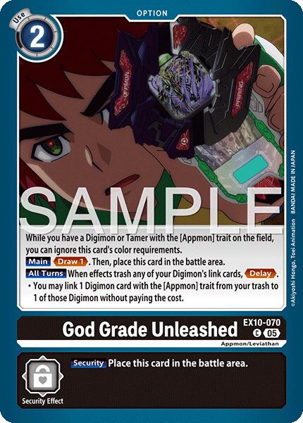 God Grade Unleashed [EX10-070] [Sinister Order] | Black Swamp Games