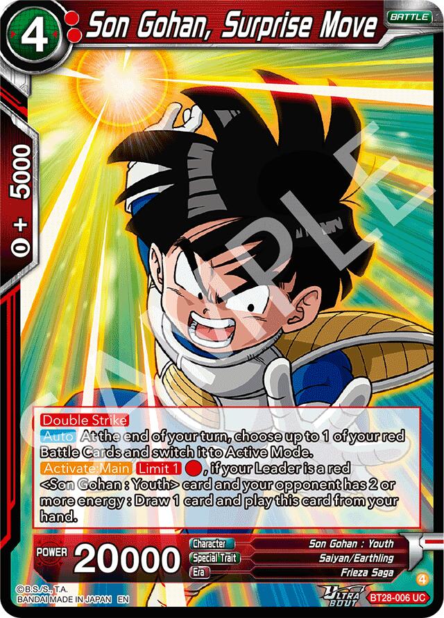 Son Gohan, Surprise Move (BT28-006) [Prismatic Clash] | Black Swamp Games