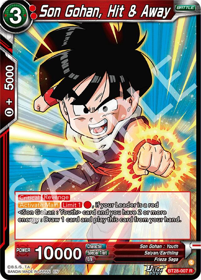 Son Gohan, Hit & Away (BT28-007) [Prismatic Clash] | Black Swamp Games