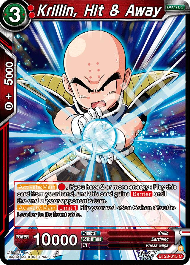 Krillin, Hit & Away (BT28-015) [Prismatic Clash] | Black Swamp Games