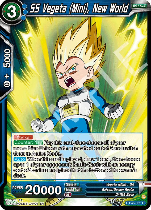 SS Vegeta (Mini), New World (BT28-035) [Prismatic Clash] | Black Swamp Games