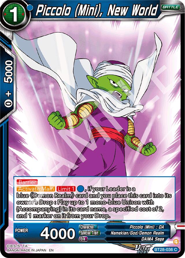 Piccolo (Mini), New World (BT28-036) [Prismatic Clash] | Black Swamp Games