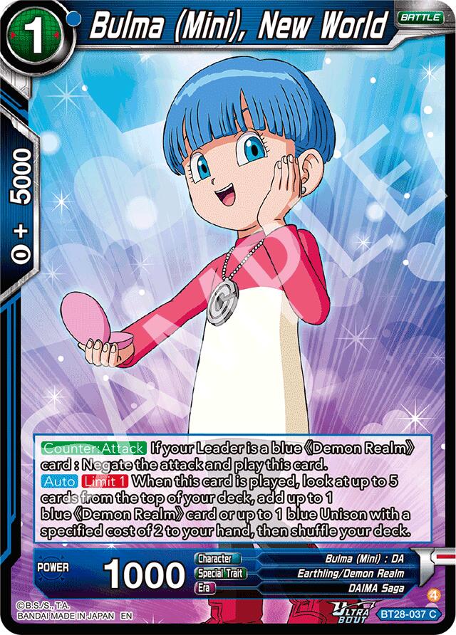 Bulma (Mini), New World (BT28-037) [Prismatic Clash] | Black Swamp Games