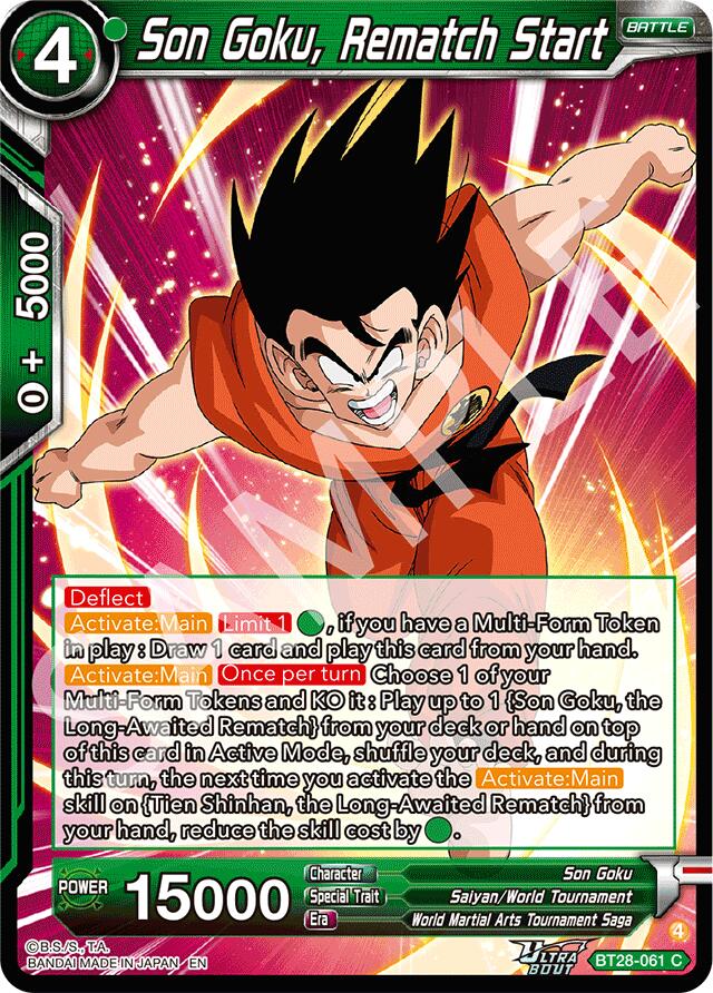 Son Goku, Rematch Start (BT28-061) [Prismatic Clash] | Black Swamp Games