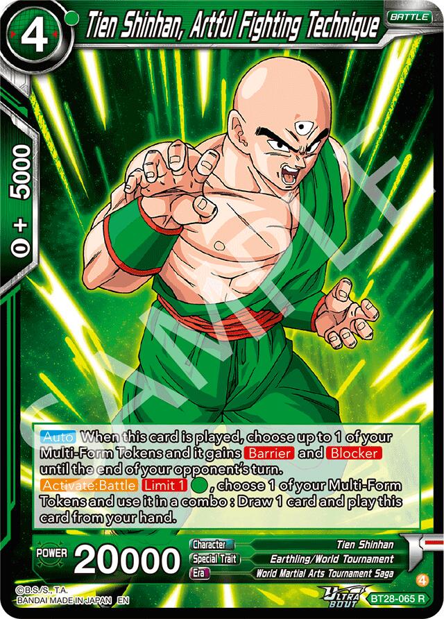 Tien Shinhan, Artful Fighting Technique (BT28-065) [Prismatic Clash] | Black Swamp Games