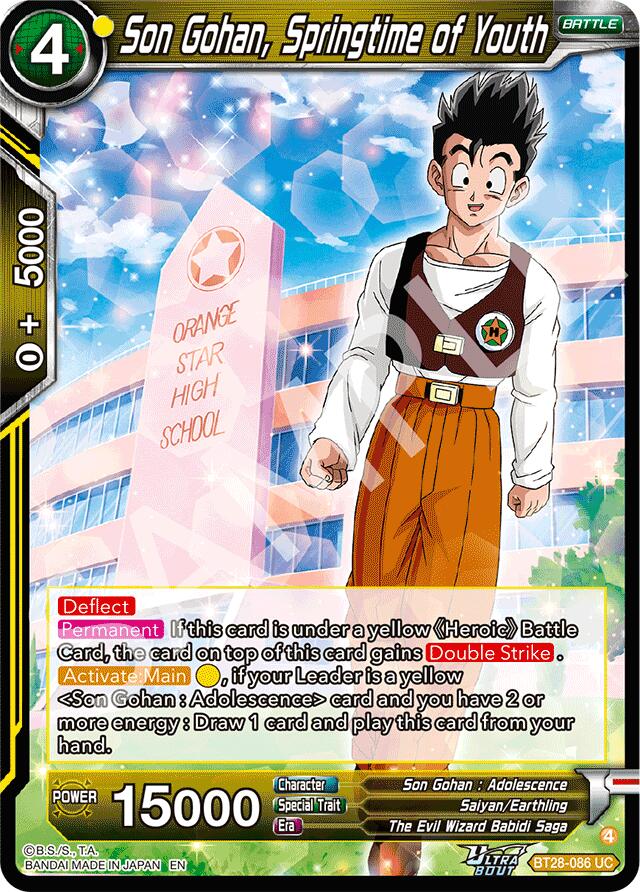 Son Gohan, Springtime of Youth (BT28-086) [Prismatic Clash] | Black Swamp Games