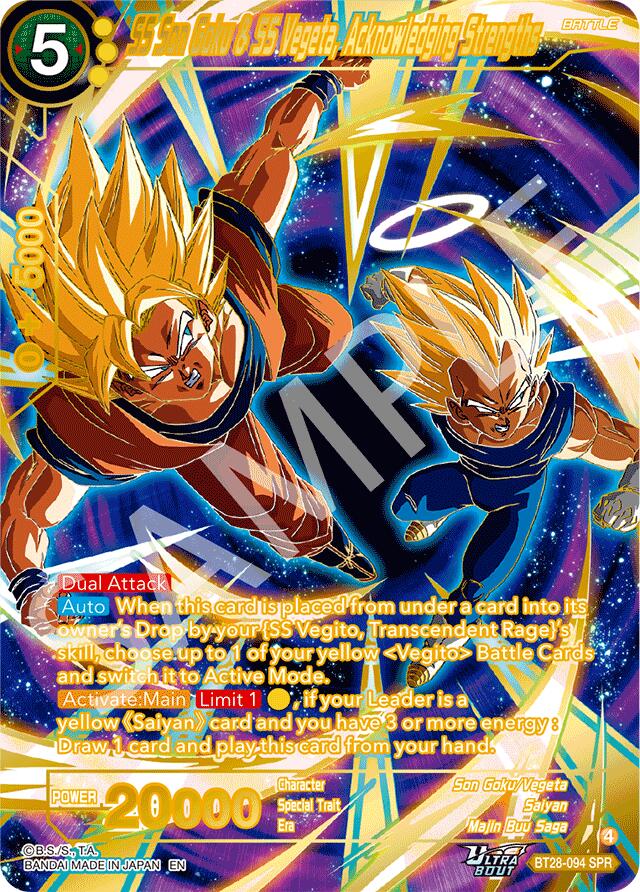 SS Son Goku & SS Vegeta, Acknowledging Strengths (SPR) (BT28-094) [Prismatic Clash] | Black Swamp Games