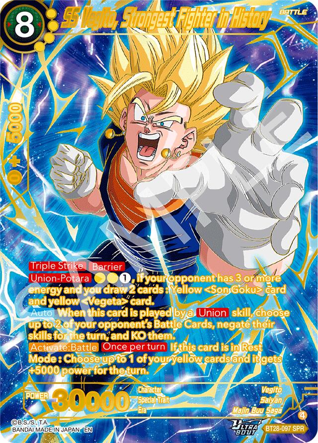 SS Vegito, Strongest Fighter in History (SPR) (BT28-097) [Prismatic Clash] | Black Swamp Games