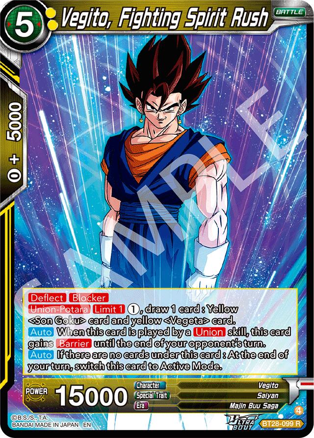 Vegito, Fighting Spirit Rush (BT28-099) [Prismatic Clash] | Black Swamp Games