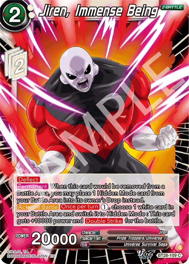 Jiren, Immense Being (BT28-109) [Prismatic Clash] | Black Swamp Games