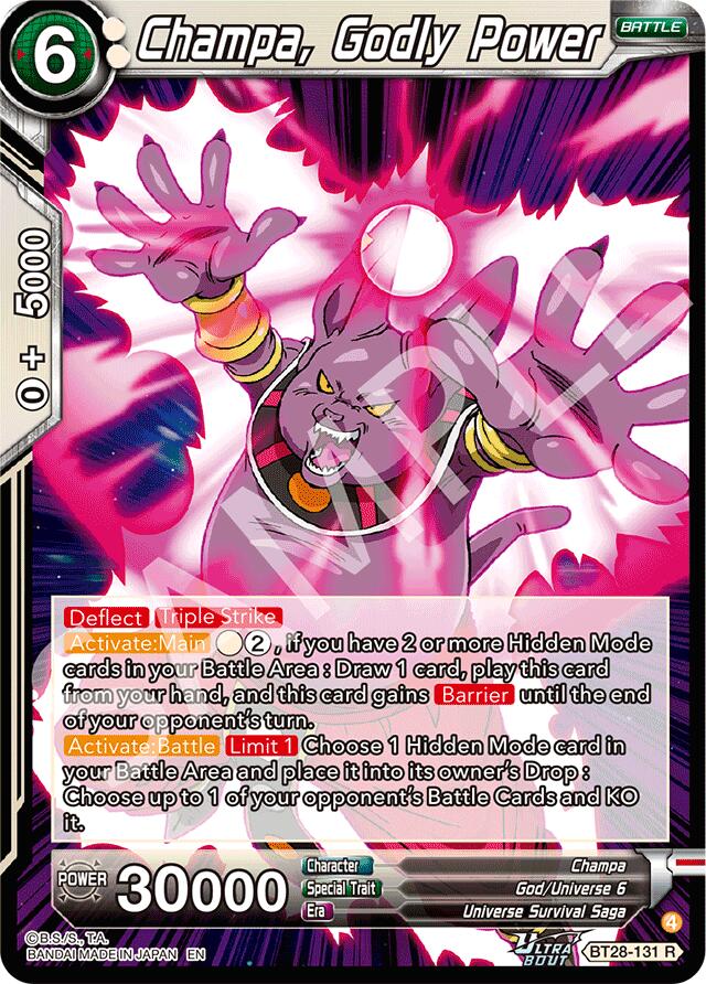 Champa, Godly Power (BT28-131) [Prismatic Clash] | Black Swamp Games