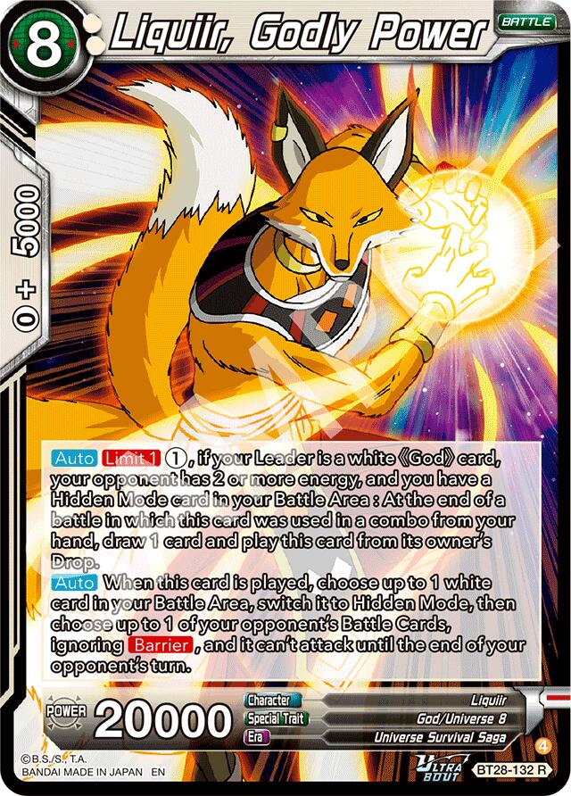 Liquiir, Godly Power (BT28-132) [Prismatic Clash] | Black Swamp Games