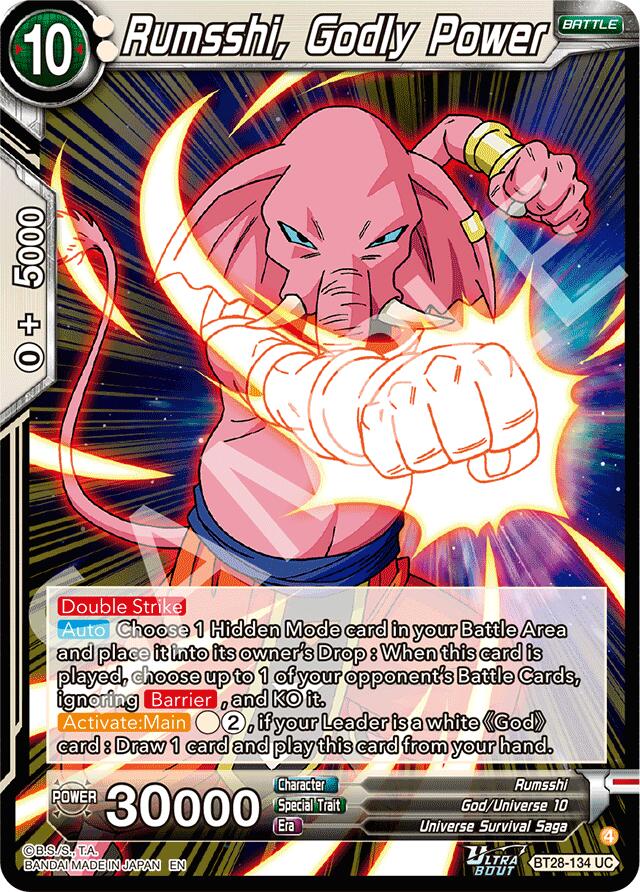 Rumsshi, Godly Power (BT28-134) [Prismatic Clash] | Black Swamp Games