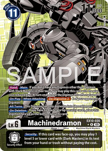 Machinedramon [EX10-035] (Alternate Art) [Sinister Order] | Black Swamp Games