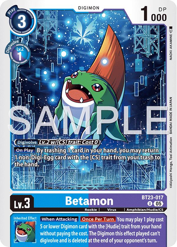 Betamon [BT23-017] [Hackers' Slumber] | Black Swamp Games