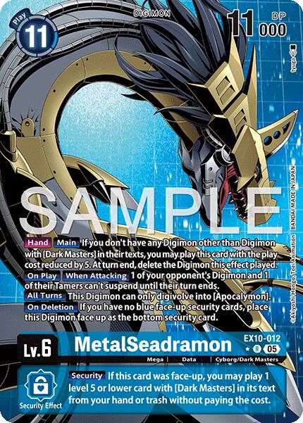 MetalSeadramon [EX10-012] (Alternate Art) [Sinister Order] | Black Swamp Games