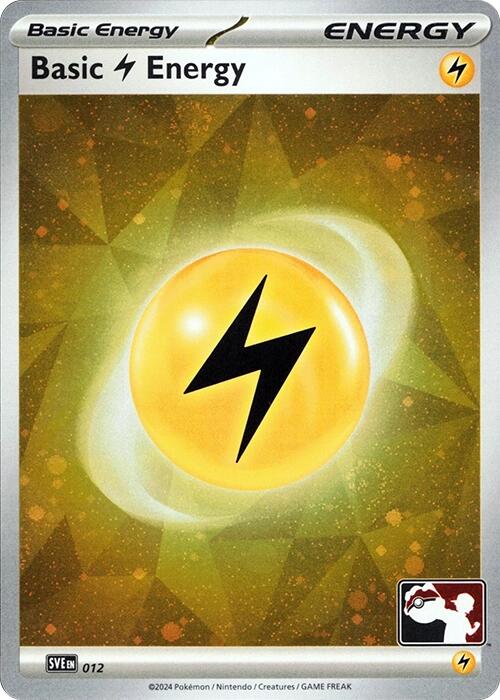 Basic Lightning Energy (012) (Cosmos Holo) [Prize Pack Series Seven] | Black Swamp Games