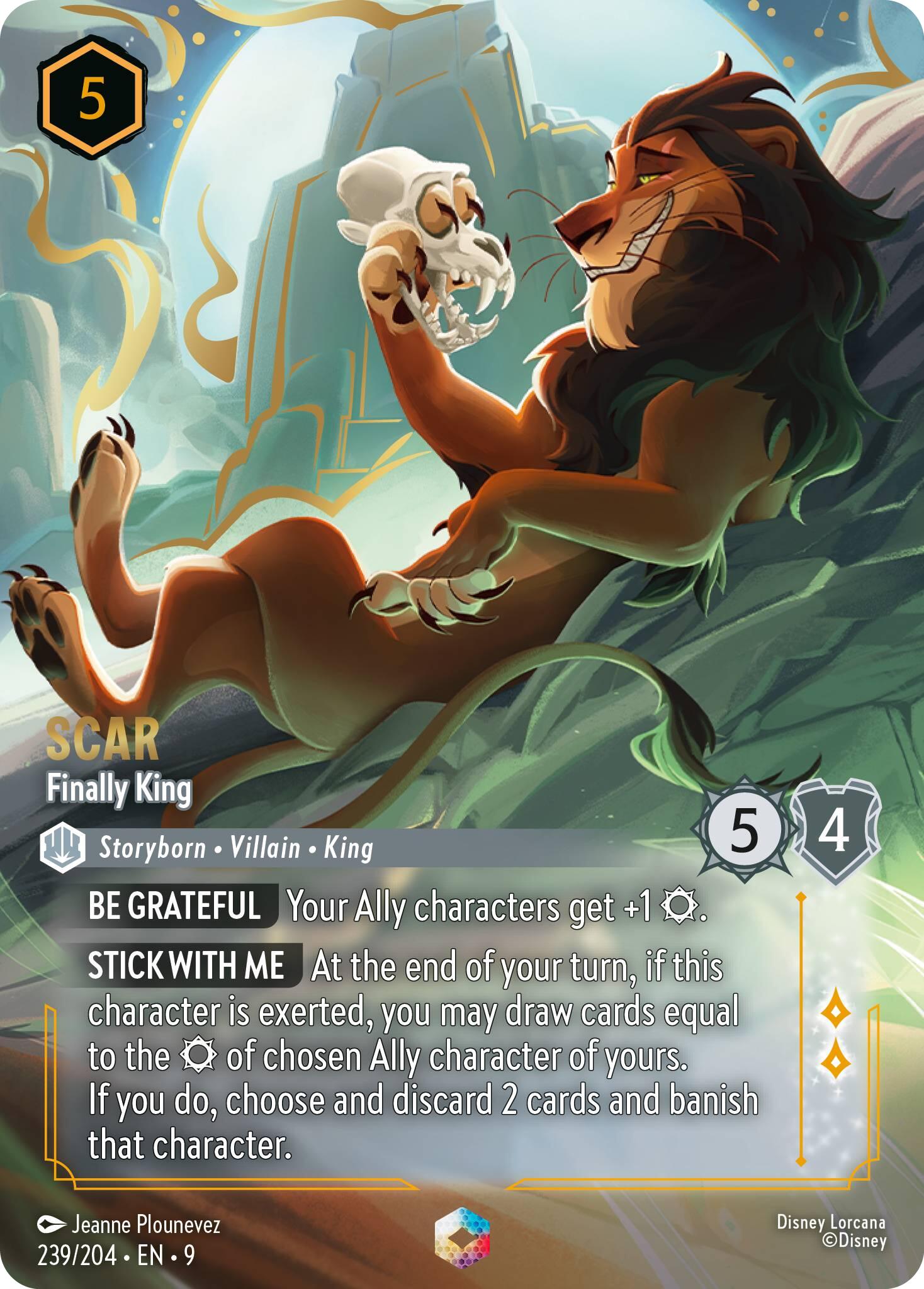 Scar - Finally King (Enchanted) (239/204) [Fabled] | Black Swamp Games