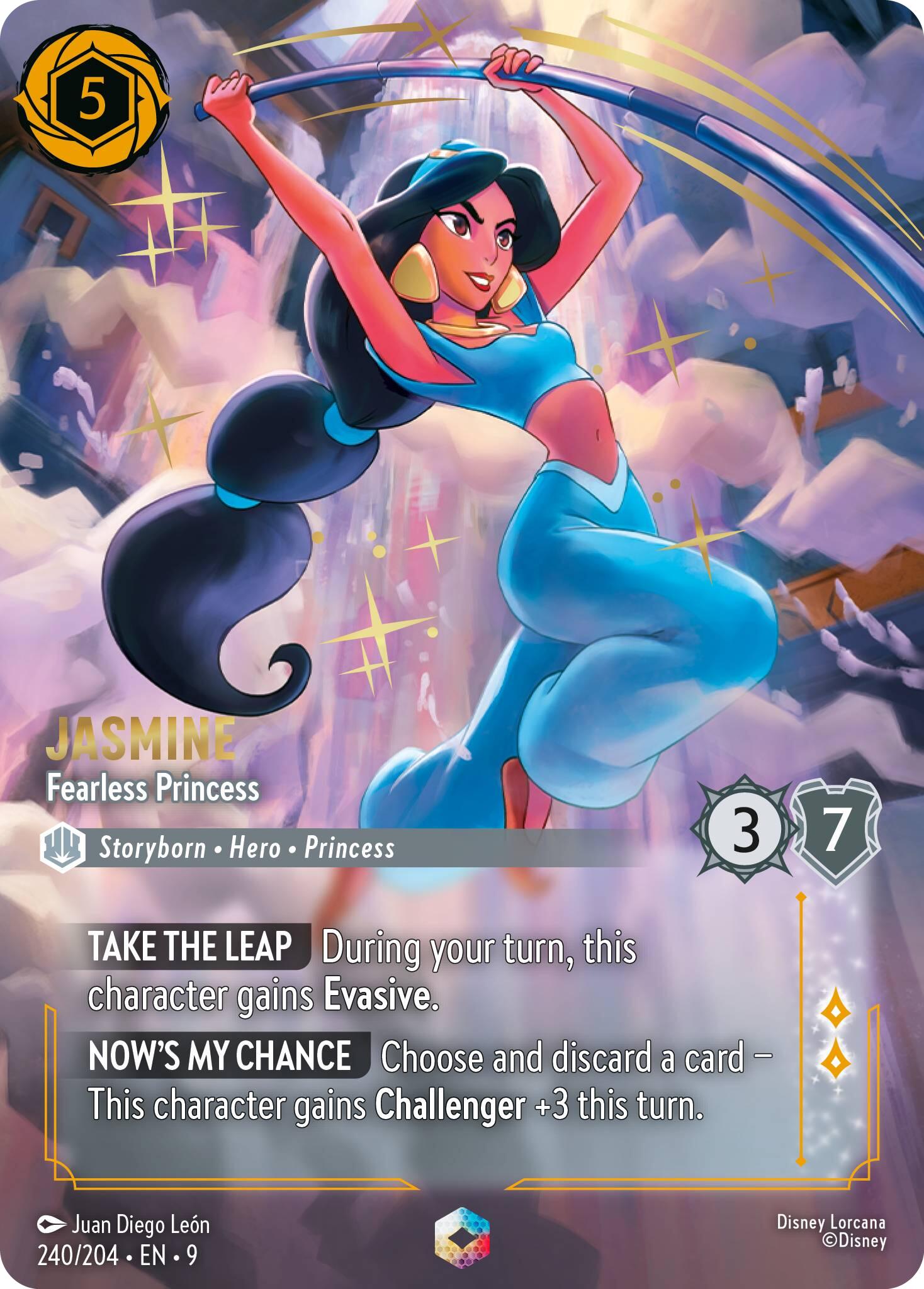 Jasmine - Fearless Princess (Enchanted) (240/204) [Fabled] | Black Swamp Games