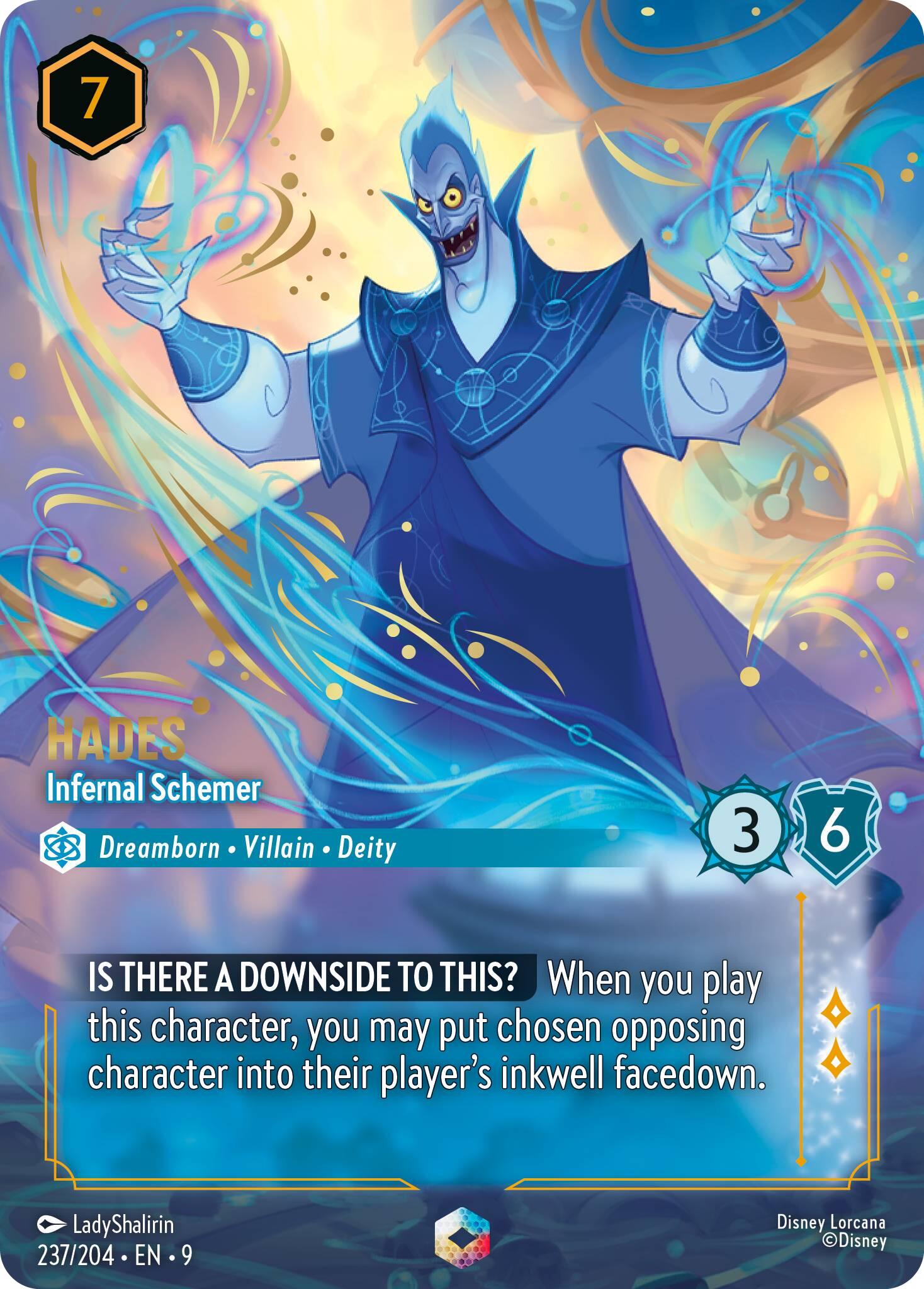Hades - Infernal Schemer (Enchanted) (237/204) [Fabled] | Black Swamp Games