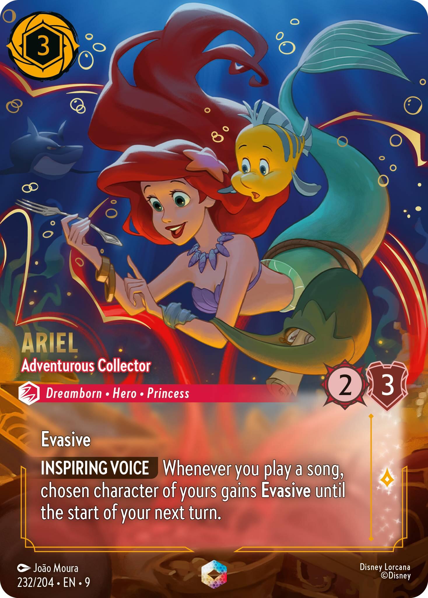 Ariel - Adventurous Collector (Enchanted) (232/204) [Fabled] | Black Swamp Games