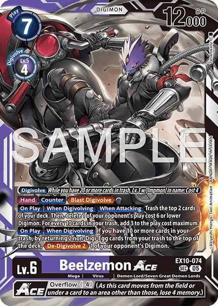 Beelzemon ACE [EX10-074] [Sinister Order] | Black Swamp Games