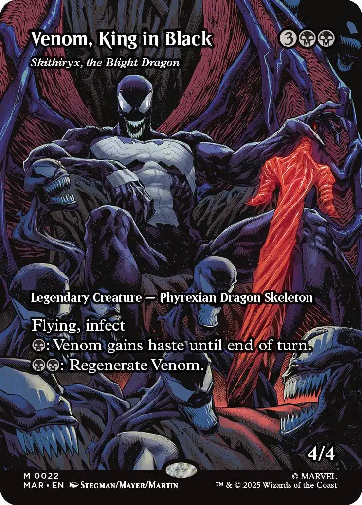 Venom, King in Black - Skithiryx, the Blight Dragon (Borderless) [Marvel's Spider-Man: Eternal-Legal] | Black Swamp Games