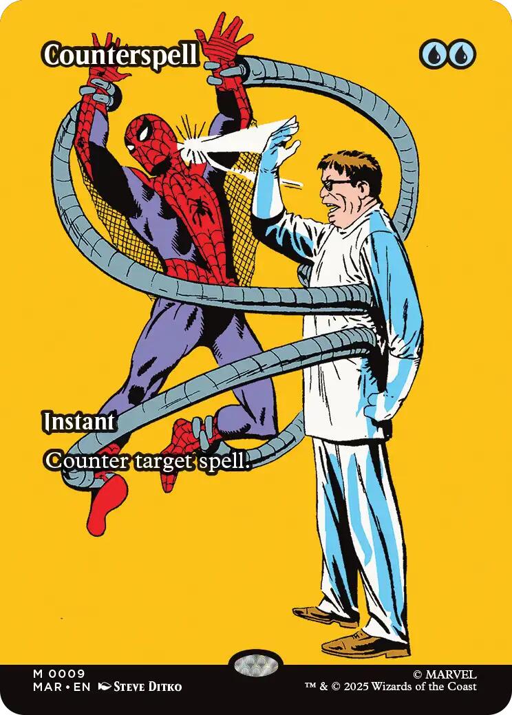 Counterspell (Borderless) [Marvel's Spider-Man: Eternal-Legal] | Black Swamp Games